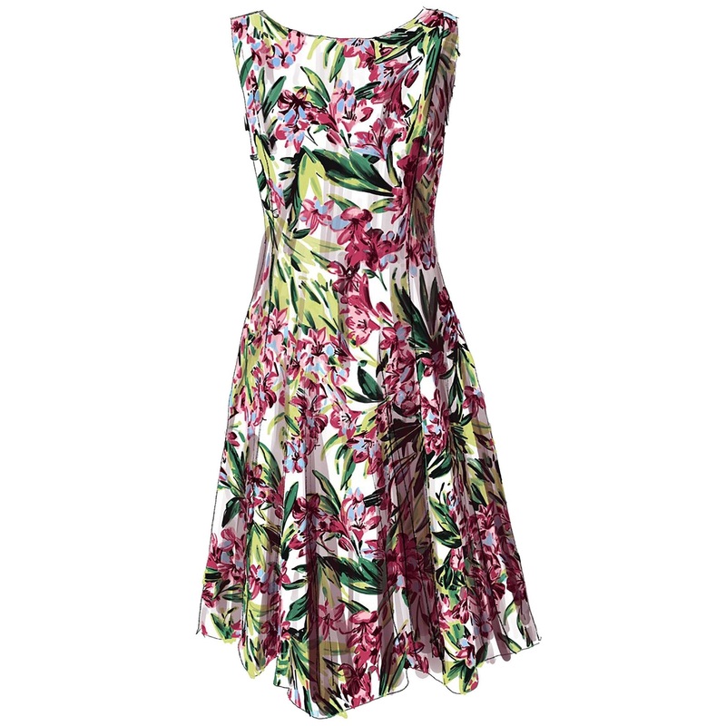 Tropical Getaway Dress|Fuchsia Floral|0|2|4|6|8|10|12|14|16|18|20|22