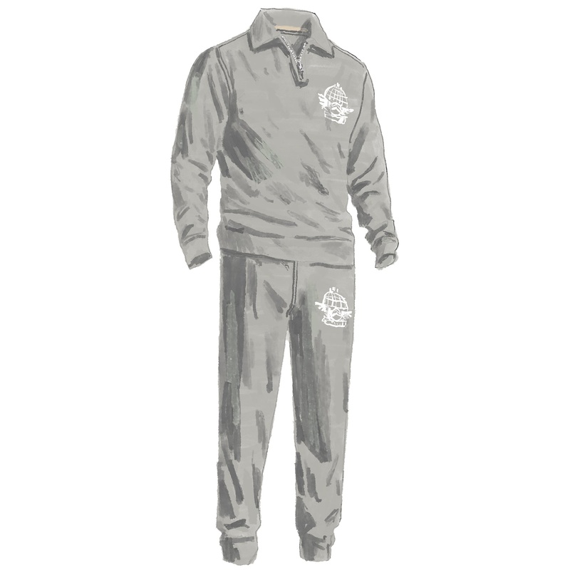 USAF Quarter Zip|Heather Grey|Navy|Small|Medium|Large|X Large|XX Large