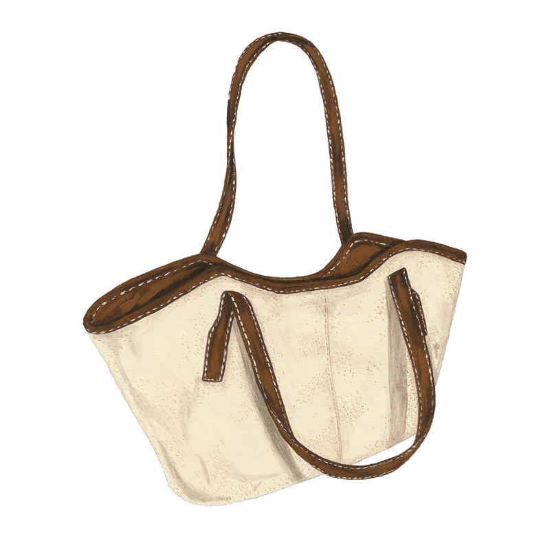 Wave Canvas Bag|Brown|OS