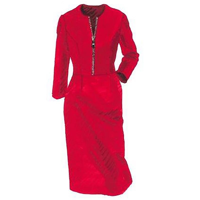 Zip Neck Dress|Red|Black|0|2|4|6|8|10|12|14|16|18|20|22
