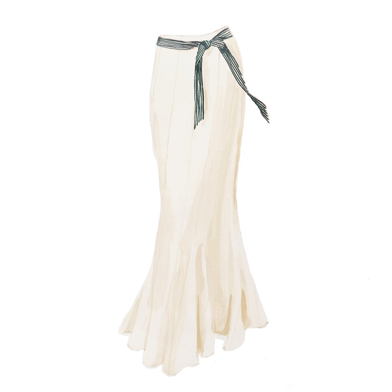 1930’s Gore Skirt|Cream|Pale Blue|Navy|0|2|4|6|8|10|12|14|16|18|20|22