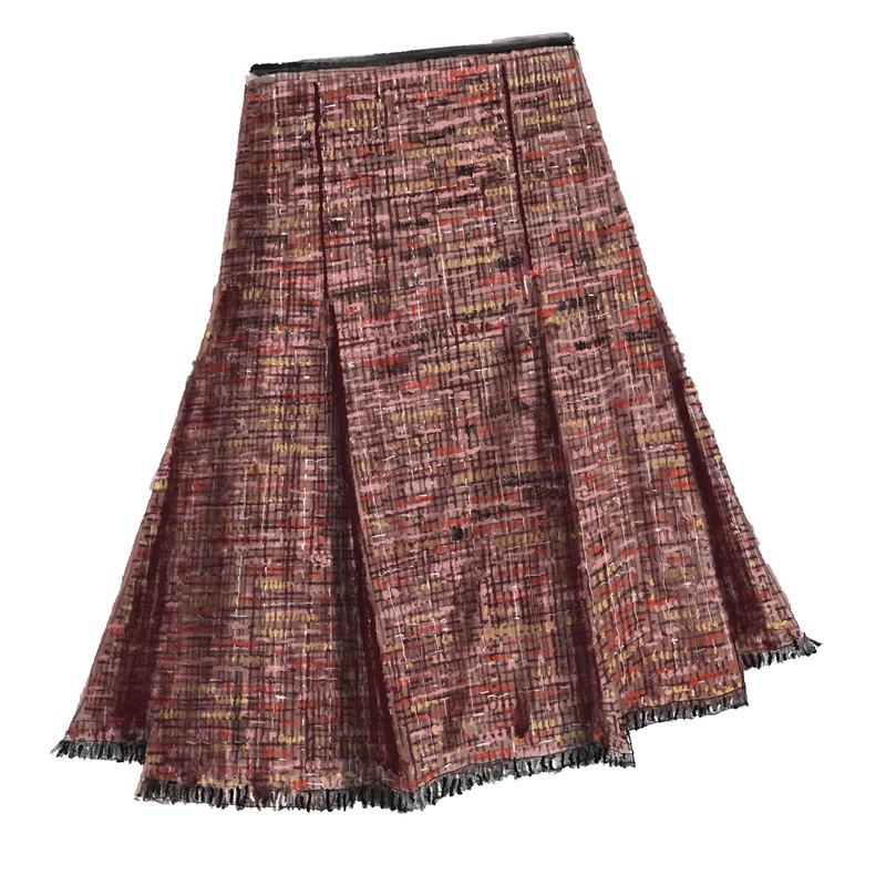 1950s Tweed Skirt|Pink|0|2|4|6|8|10|12|14|16|18|20|22