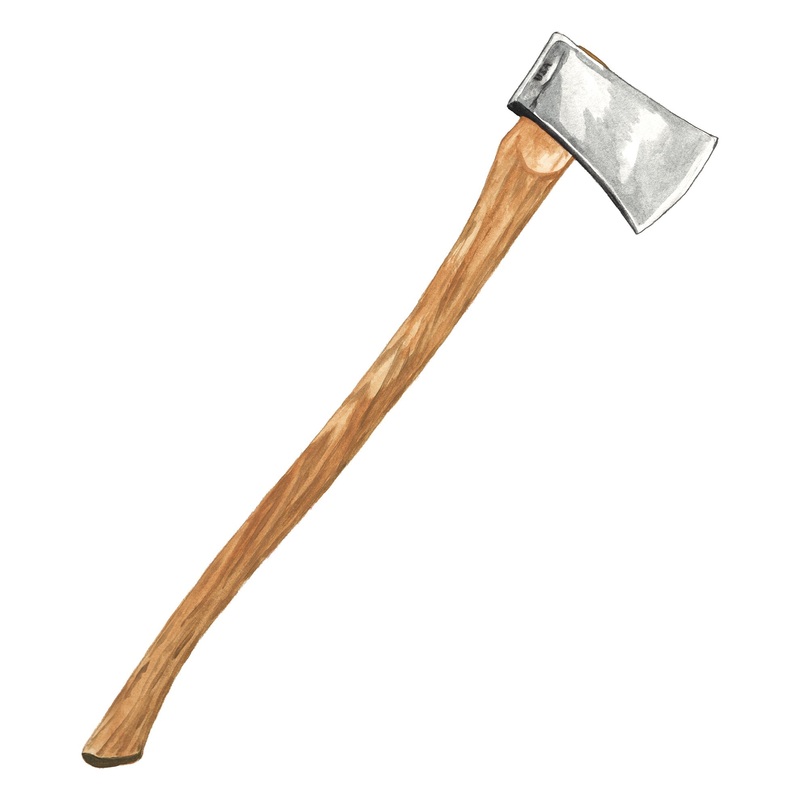 Bad Boy Axe with Leather Sheath
