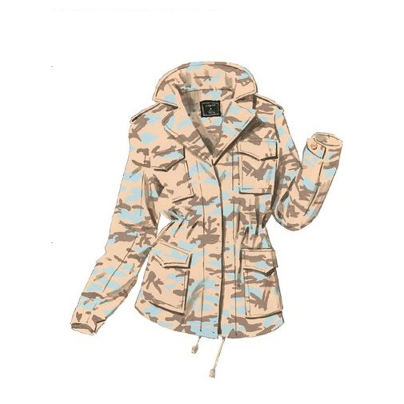 Cargo Jacket|Camouflage|XX Small|X Small|Small|Medium