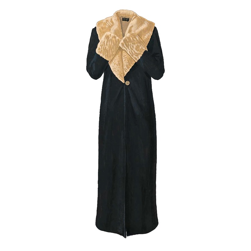 Louise Brooks Coat|Black Gold|X Small|Small|Medium|Large|X Large|XX Large