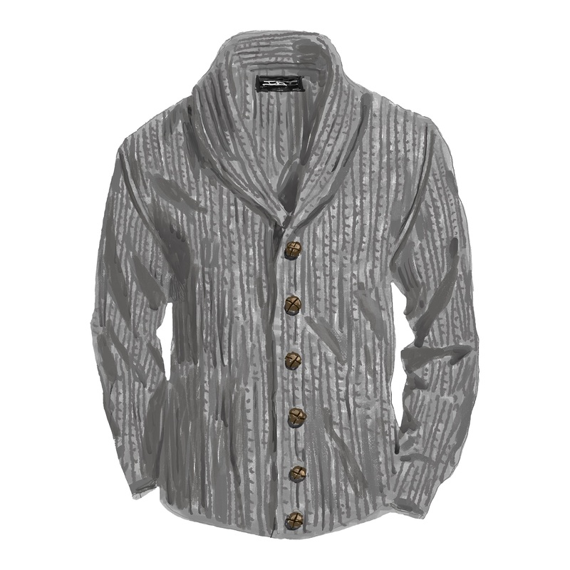 Mac’s Cardigan|Smoke|Shadow Marl|Medium|Large|X Large
