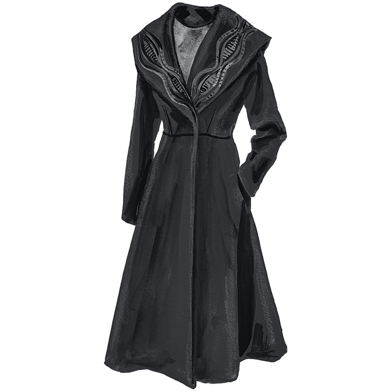 Mysterious Lapel Coat|Charcoal|0|2|4|6|8|10|12|14|16|18|20|22
