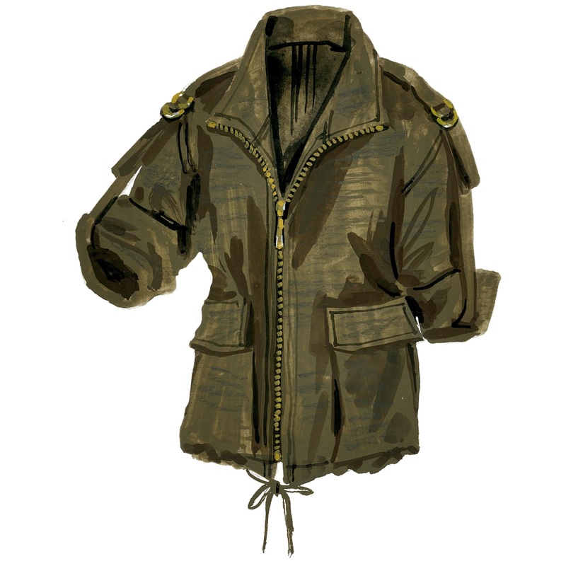Roll-Up Cargo Jacket|Moss|XX Small|X Small|Small|Medium|Large|X Large|XX Large