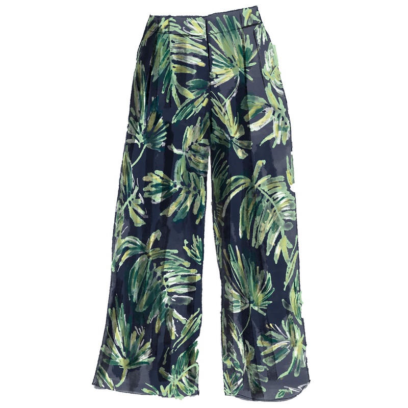 Palm Print Culottes|Palm Print|12