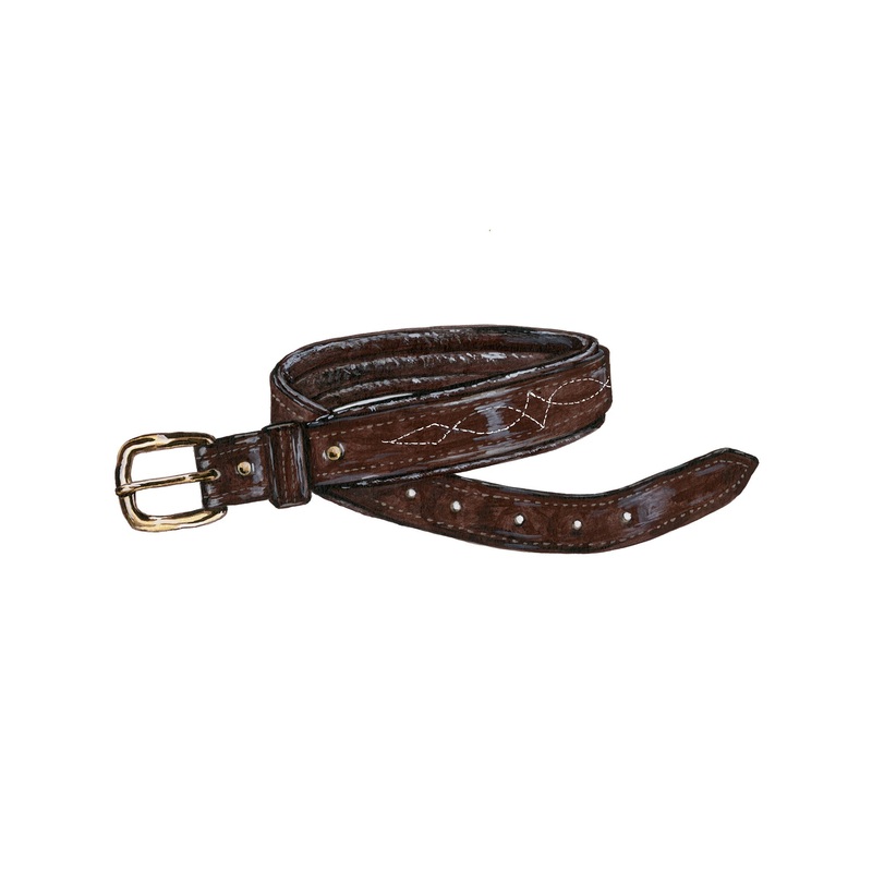 Western English Belt|Brown|32|34