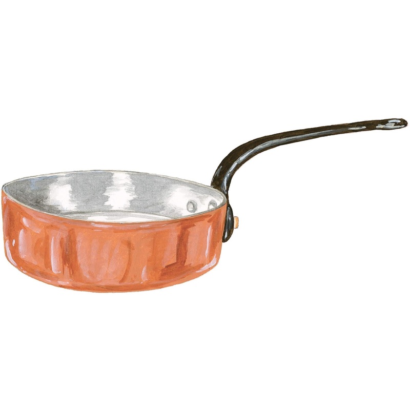 11.25 Copper Saute Pan