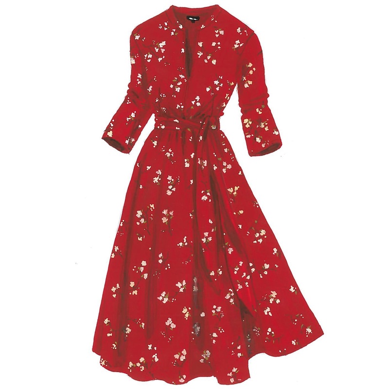 East Meets West Dress|Black White|Pomegranate Floral|0|10|12|14|16|18|2|20|22|4|6|8