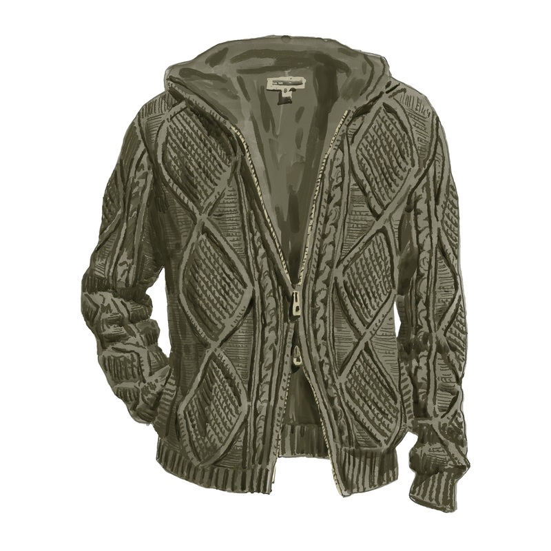 Cashmere Blend Cable Hoodie|Olive|X Small|Small|Medium|Large|X Large|XX Large