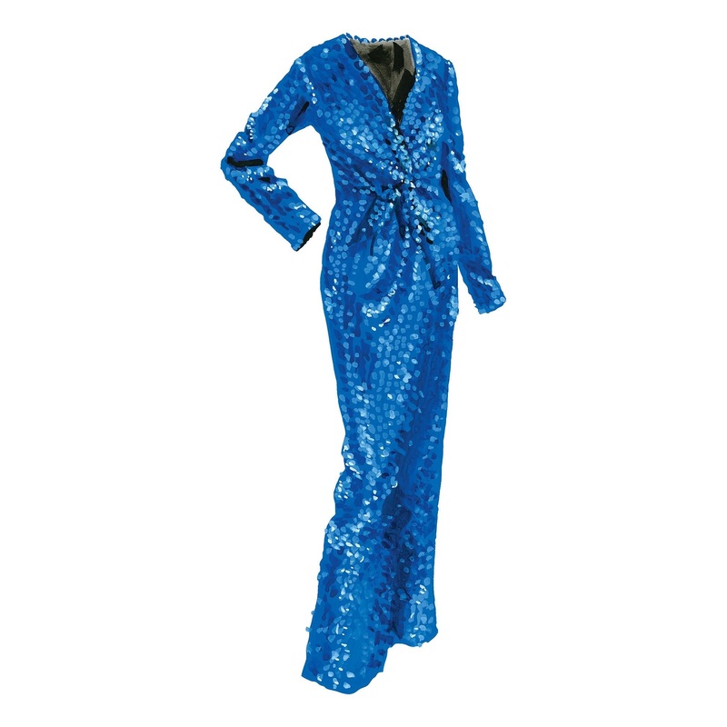 Sensational Sequins Gown|Electric Blue|X Small|Small|Medium|Large|X Large|XX Large