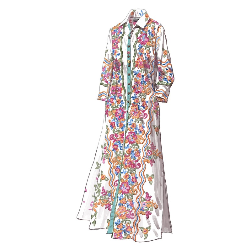The Carnevale Duster|White|Black|X Small|Small|Medium|Large|X Large|XX Large