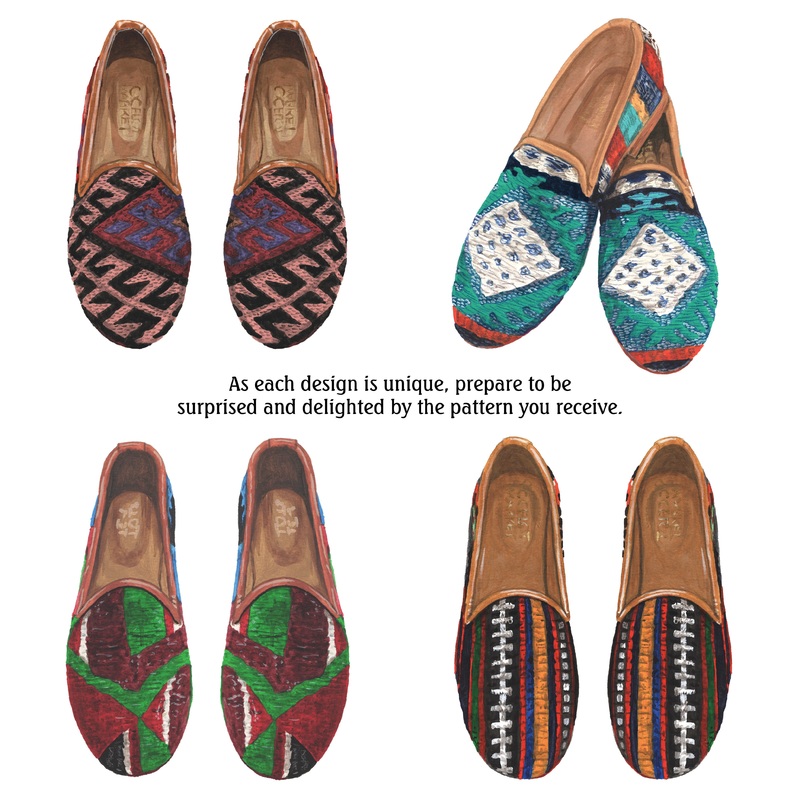 Turkish Kilim Loafers|Multi|37|38|39|40|41|42