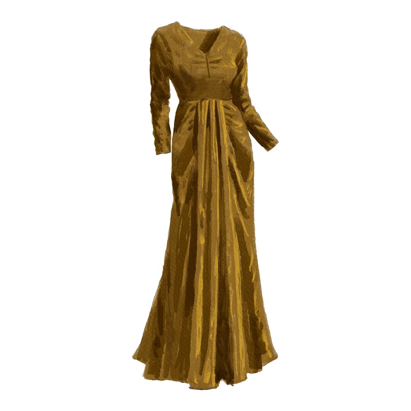 1940s Holiday Gown|Gold|0|2|4|6|8|10|12|14|16|18|20|22