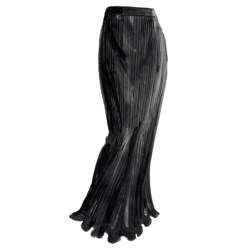 Aria Micro Pleat Skirt|Black|X-Small|Small|Medium|Large|X-Large|XX-Large