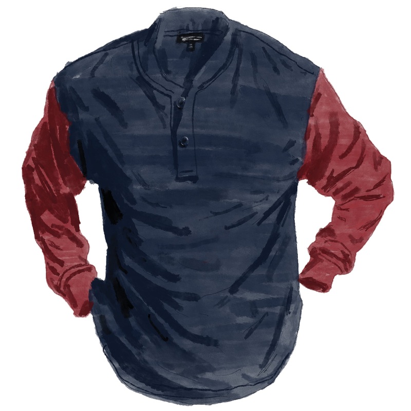 Authentic Baseball Sleeves|Navy Red|Heather Grey with Navy|Military Olive Vintage White|Blue with Yellow|Fired Brick Heather Grey|Heather Grey with Burgundy|White Black|Oatmeal Navy|Oatmeal Crimson|Oatmeal Heather Grey|Bone Camp Orange|Bone Turkish Blue|S