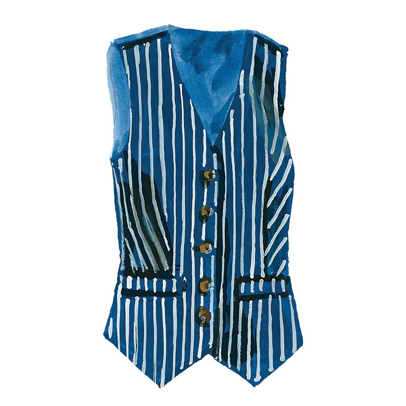 Optimistic Linen Vest|Navy Cream Stripe|Khaki Ivory Stripe|Navy Pinstripe|Natural|X Small|Small|Medium|Large|X Large|XX Large