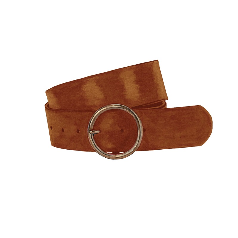 Wide Leather Belt|Tan|Black|Small|Medium|Large|X Large