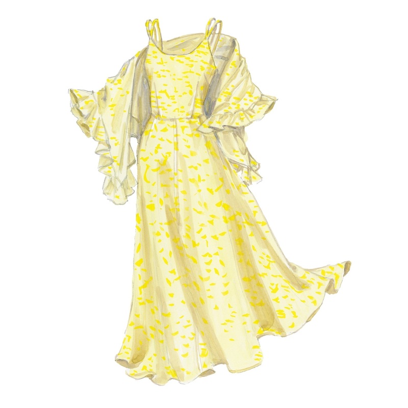 Winner’s Circle Chiffon Dress & Shawl