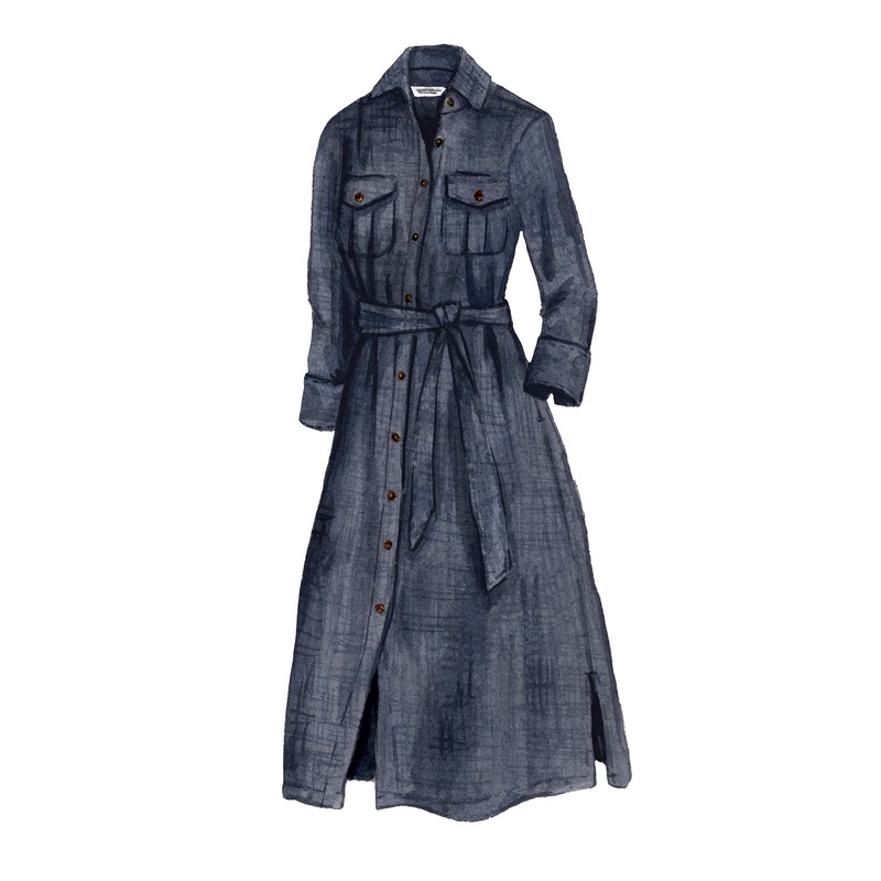 Adventurous Shirt-Dress|Dark Indigo|Light Indigo|X Small|Small|Medium|Large|X Large|XX Large