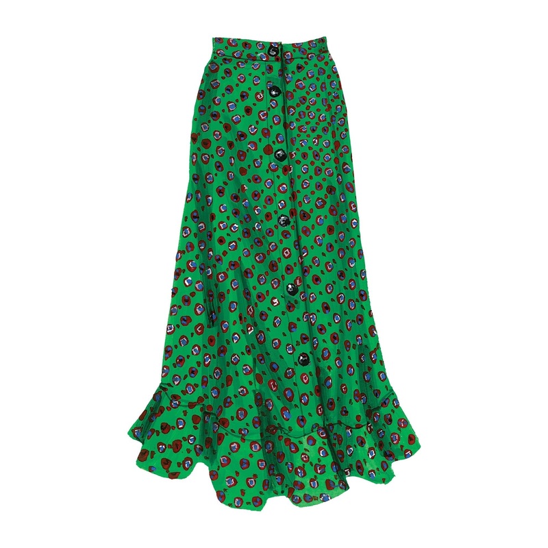 Capri Skirt|Green Geo Print|Small|Medium|Large|X Large|X Small|XX Large
