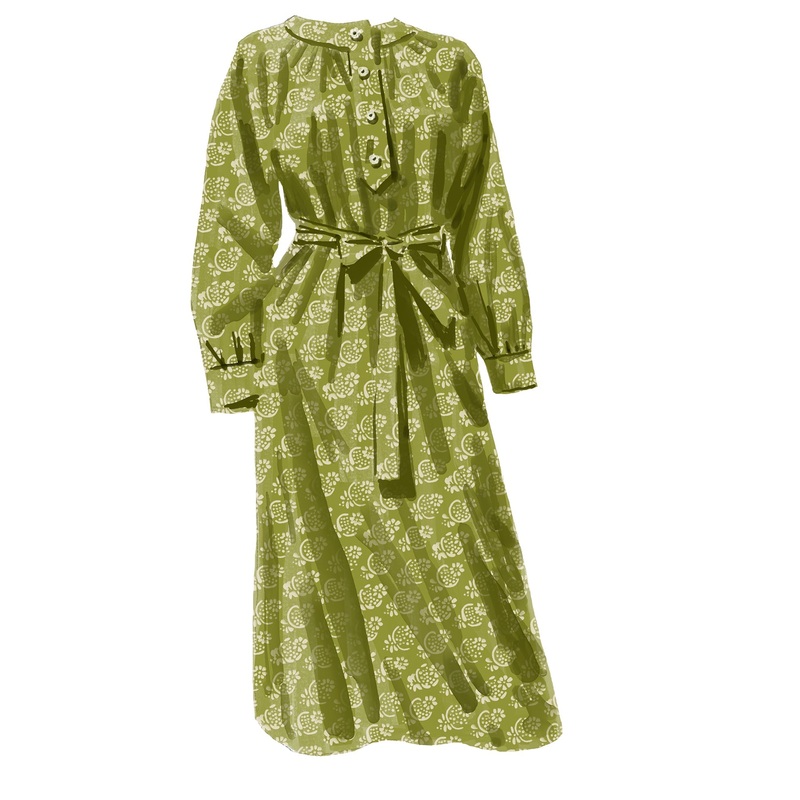 Cecilia’s Tunic Dress|Sage Floral|X Small|Small|Medium|Large|X Large|XX Large