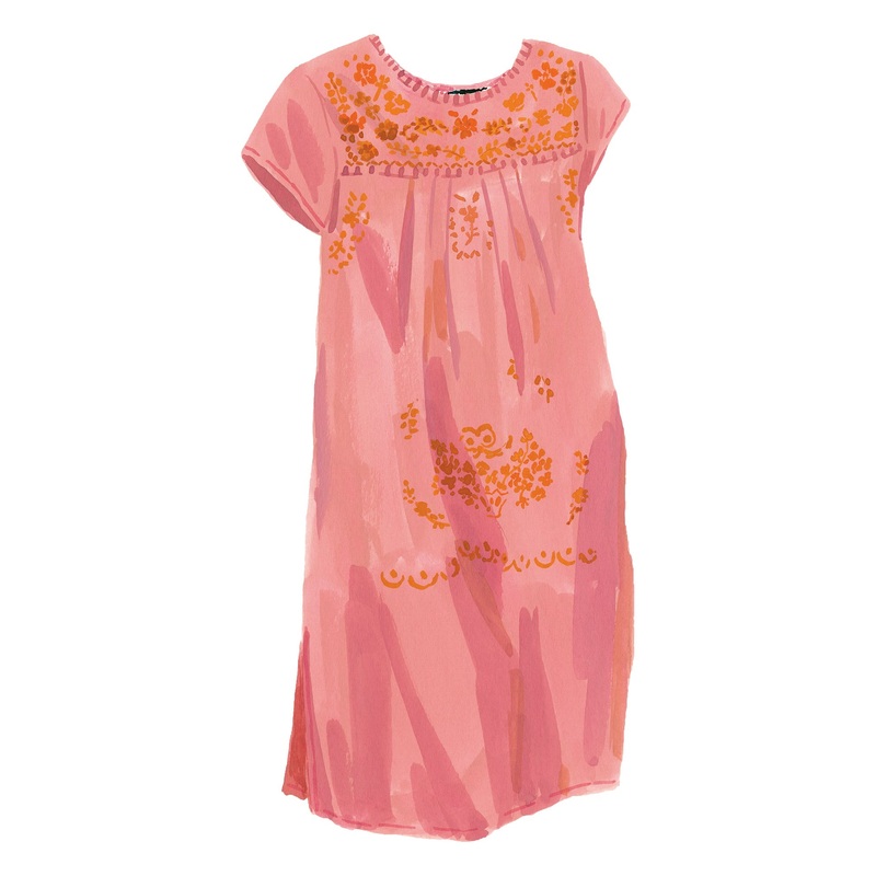 Frida’s Caftan Dress|Tickled Pink|X-Small|Small|Medium|Large|X-Large|XX Large
