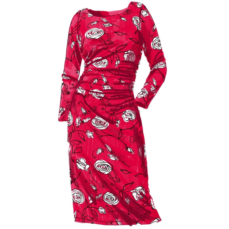 Secret Keeper Floral Dress|Red|2|6|10|12|16|20|22