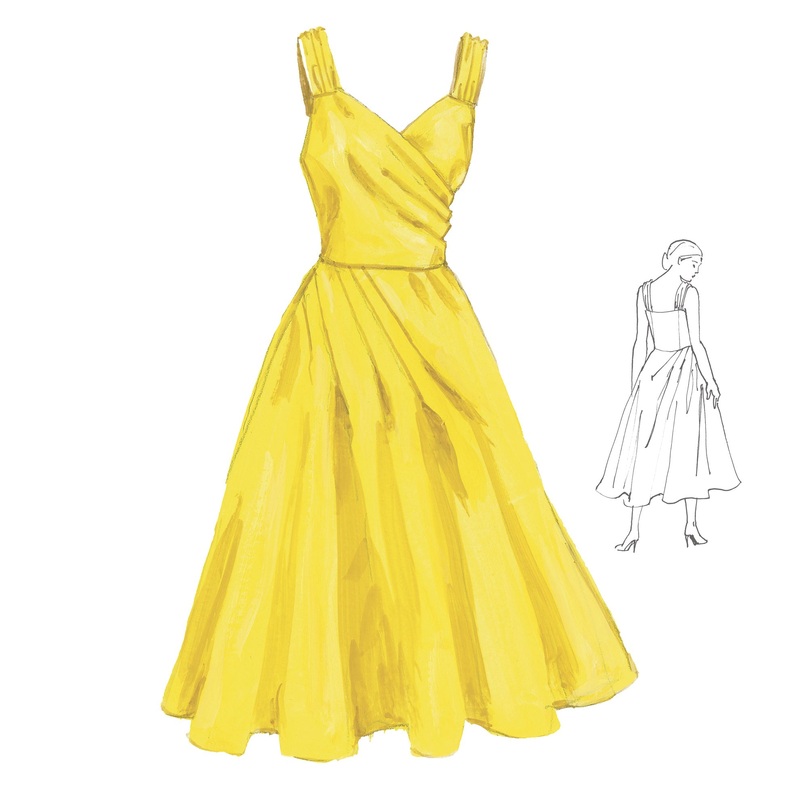 1950s Soul Dress|Yellow|Lavender Floral|2|4|6|8|10|12|14|16|18|20