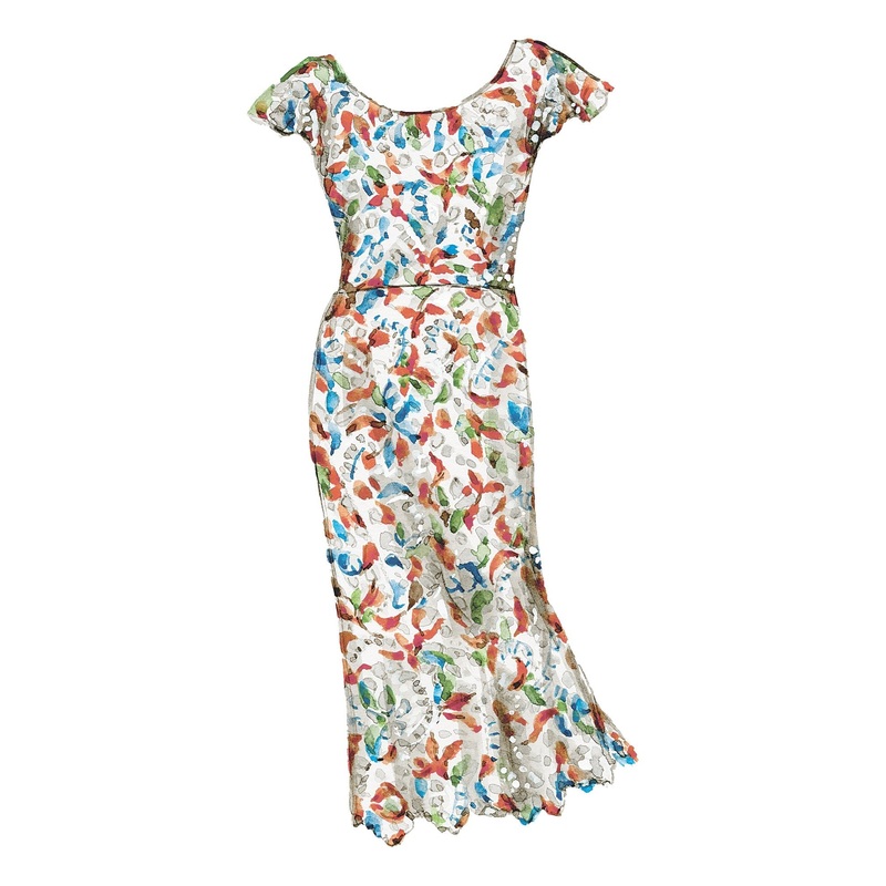 Chromatic Lace Dress|Floral|10|12|14|16|18|2|20|4|6|8