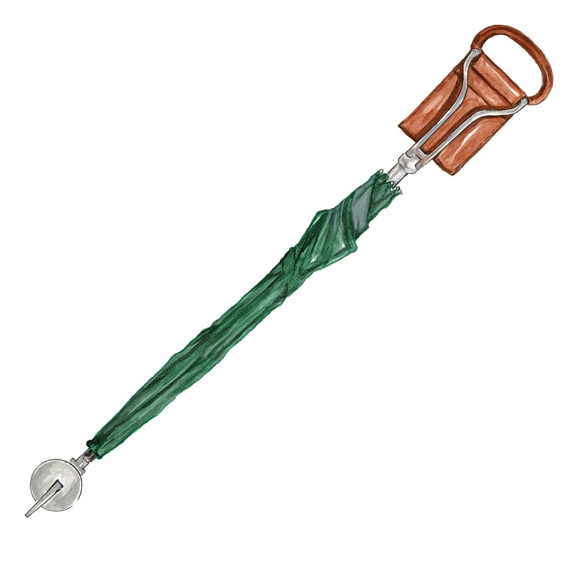 Umbrella Seat Stick|Green|OS