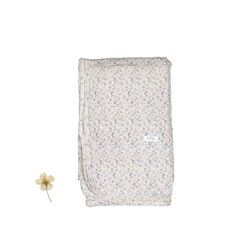 The Printed Blanket – Dusty Blue Floral