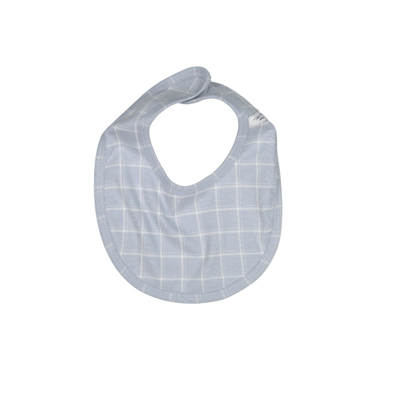 The Printed Bib – Blue Grid|OS