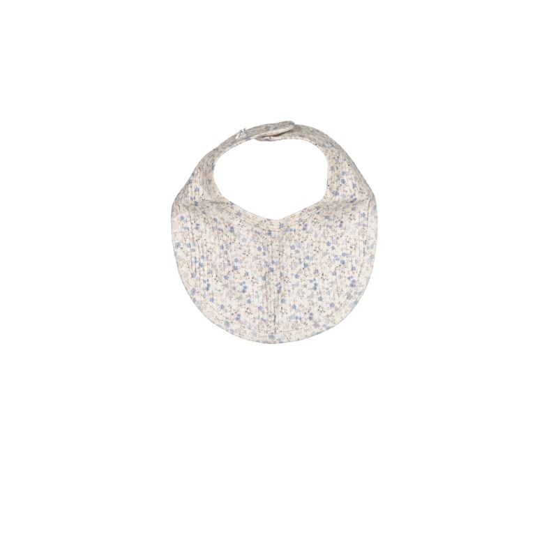 The Printed Bib – Dusty Blue Floral