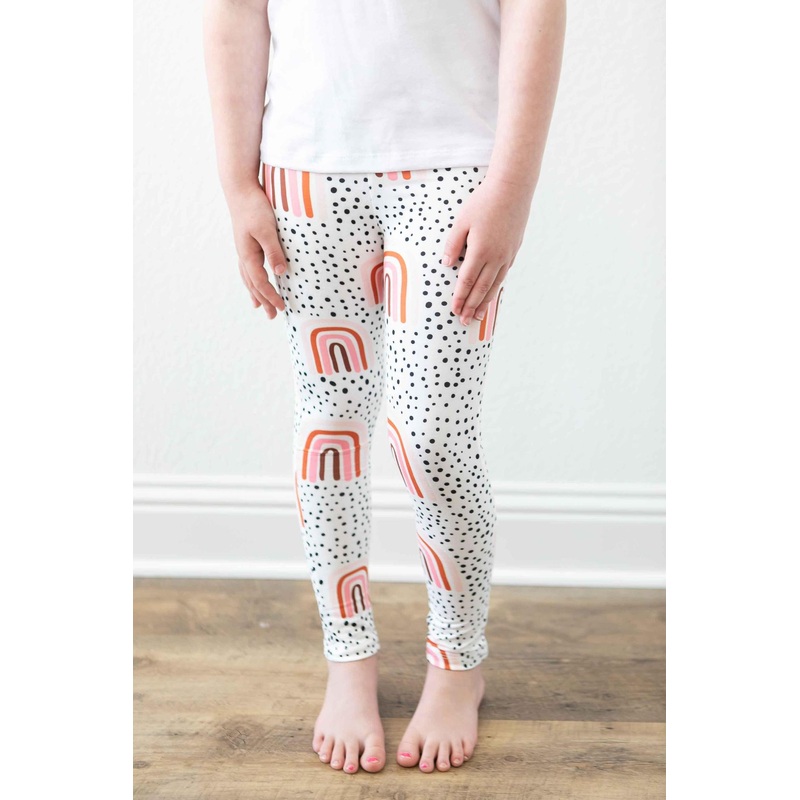 Peach Rainbow Leggings|6-12M|12-24M|2T|3T|4T|5/6|7/8|9/10