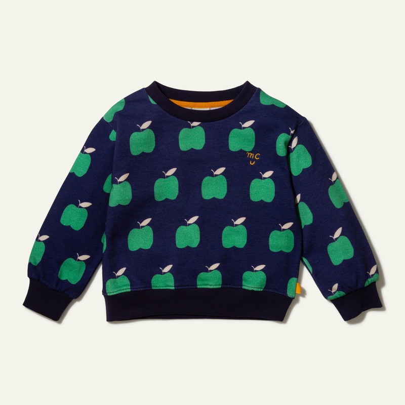 Recycled Cotton Green Apple Kid Sweatshirt