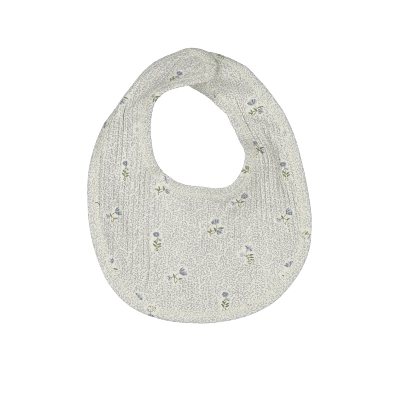 The Printed Bib – Dahlia Blue|OS