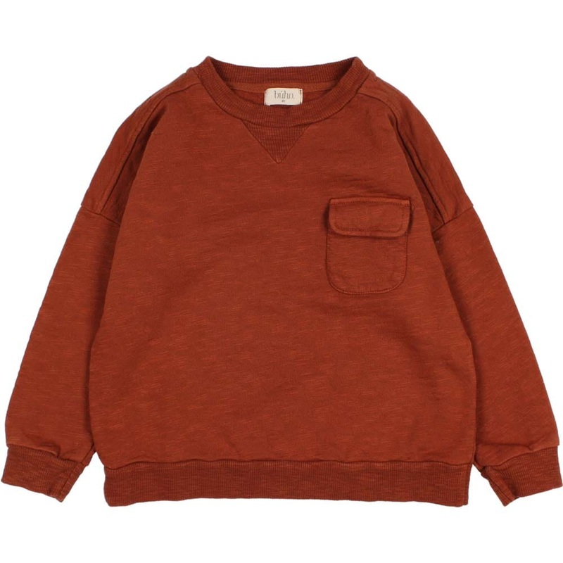 Pocket Sweatshirt – Rust|2yr|3yr|4yr|6yr