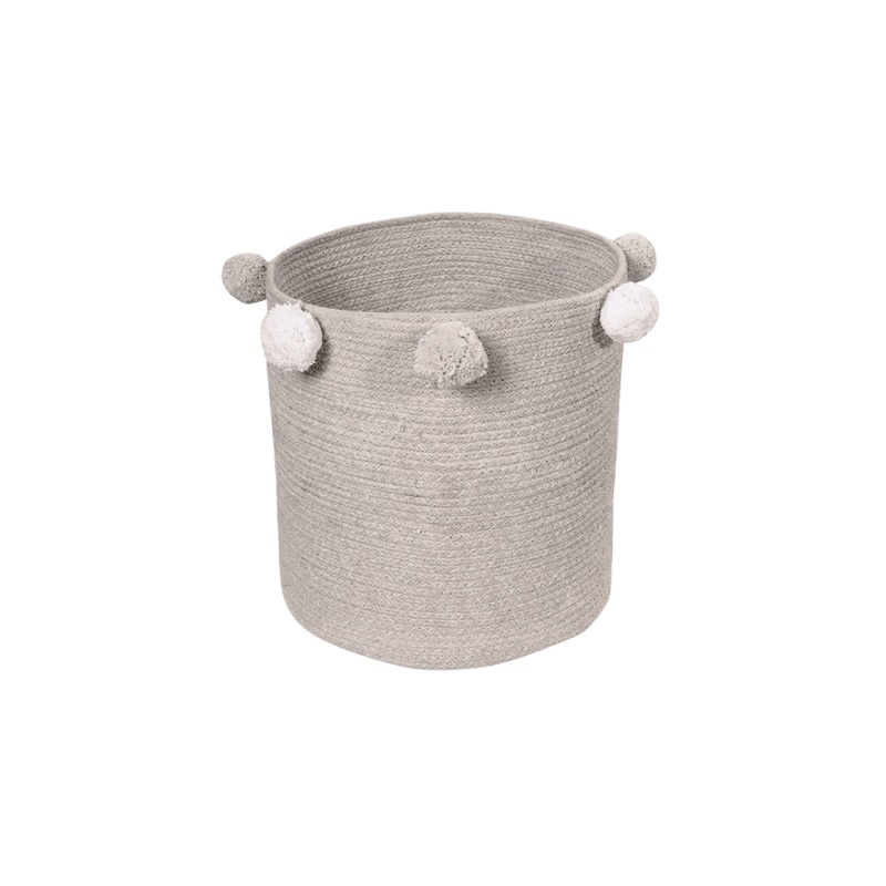BABY BASKET BUBBLY GREY|30 x 30 cm|Grey