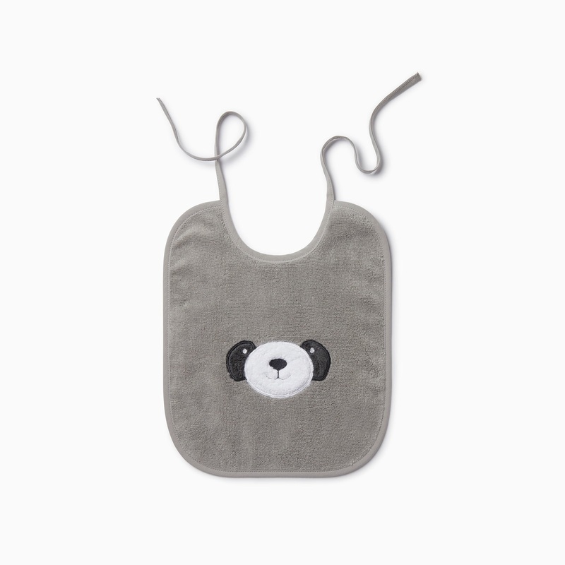 Animal Towel Bib – Grey|One Size