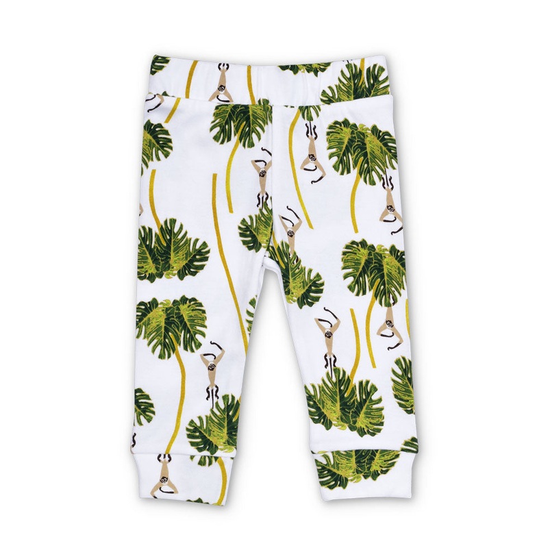 Lala Curio Leggings – Dancing Palms White