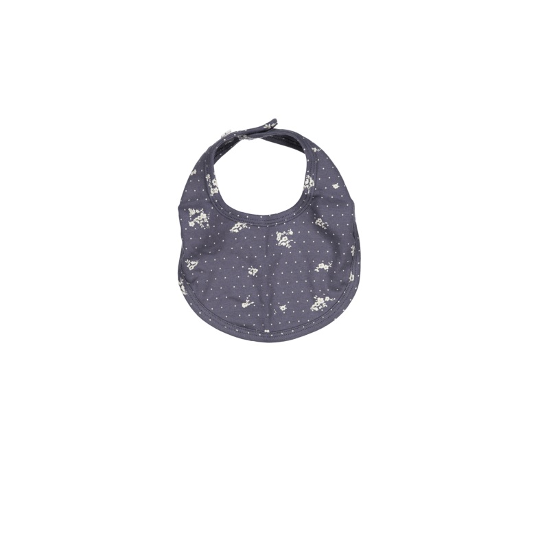 The Printed Bib – Steel Floral
