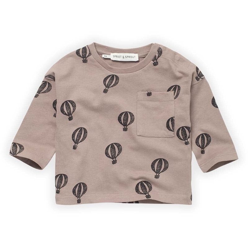 Hot Air Balloon T-Shirt – Mud|NB|3m|6m|12m|18m|2yr|3yr|4yr|5yr|6yr