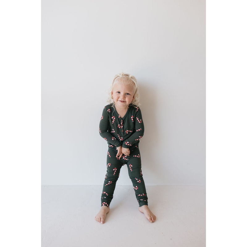 Bamboo Two Piece Pajamas | Candy Cane Lane