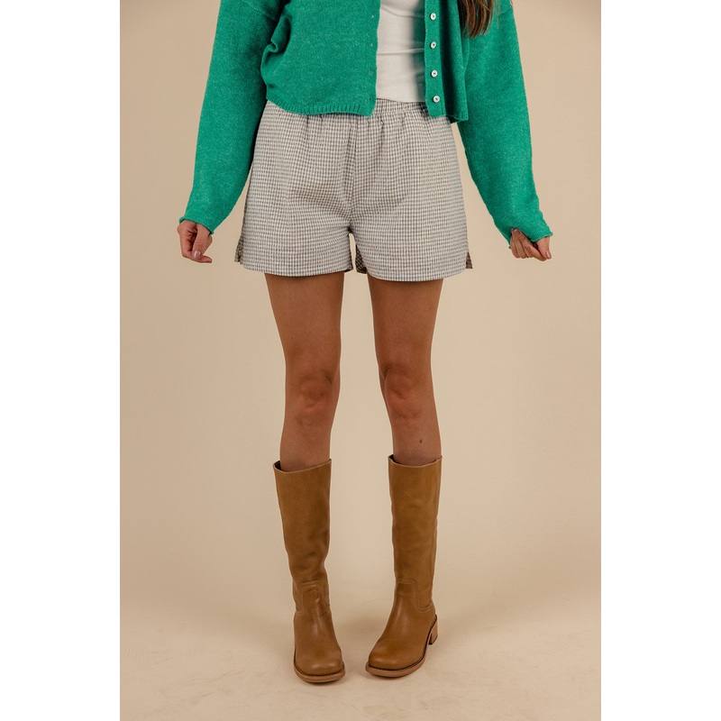 Blythe Gingham Boxers|WhiteSmoke|S|M|L|XL