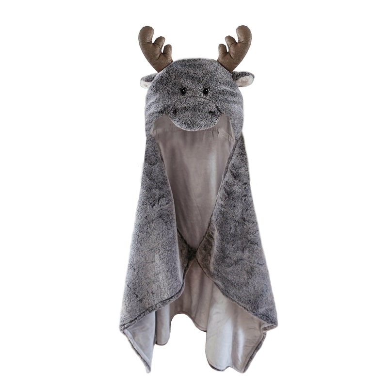 MARLEY MOOSE HOODED BLANKET