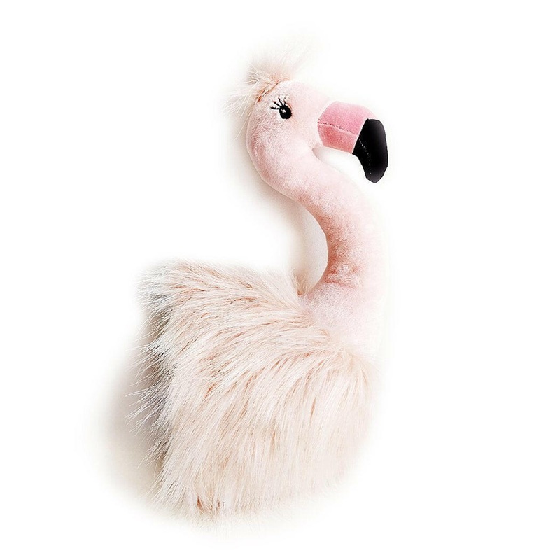 Plush Flamingo Wall Mount|Pink